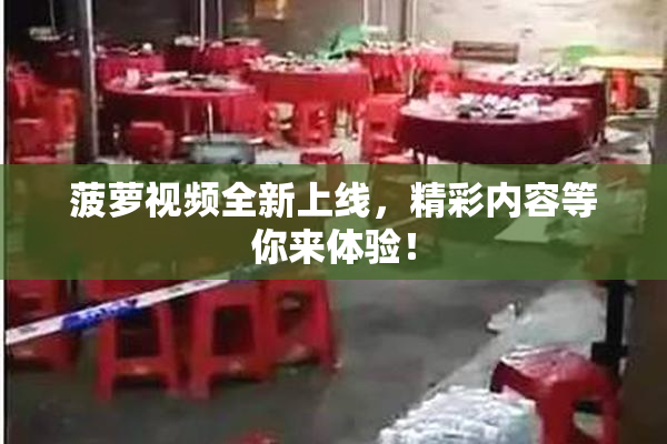 菠萝视频全新上线，精彩内容等你来体验！