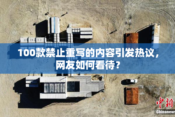 100款禁止重写的内容引发热议，网友如何看待？