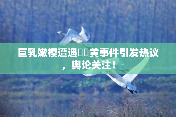 巨乳嫩模遭遇❌‌黄事件引发热议，舆论关注！
