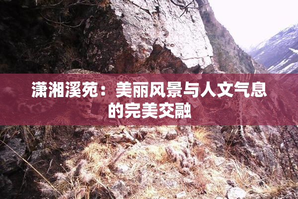 潇湘溪苑：美丽风景与人文气息的完美交融