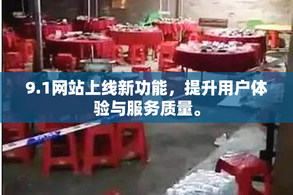 9.1网站上线新功能，提升用户体验与服务质量。