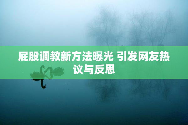 屁股调教新方法曝光 引发网友热议与反思