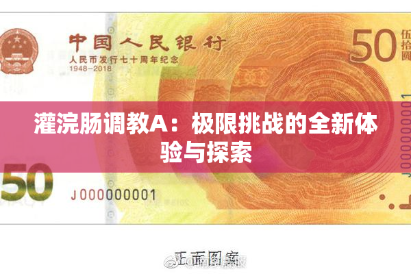 灌浣肠调教A：极限挑战的全新体验与探索