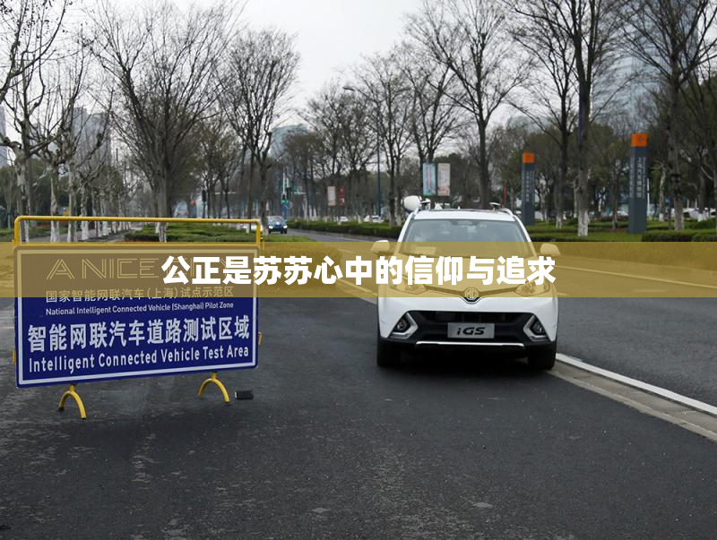 公正是苏苏心中的信仰与追求