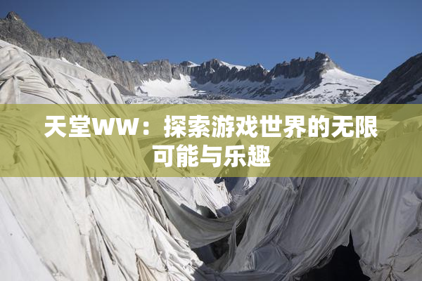 天堂WW：探索游戏世界的无限可能与乐趣