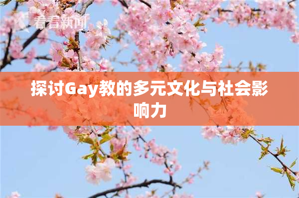 探讨Gay教的多元文化与社会影响力
