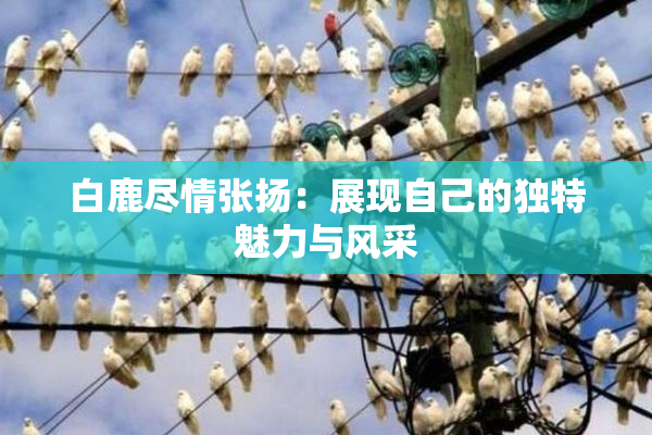 白鹿尽情张扬：展现自己的独特魅力与风采