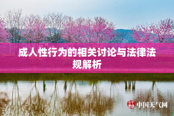 成人性行为的相关讨论与法律法规解析