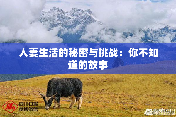 人妻生活的秘密与挑战：你不知道的故事