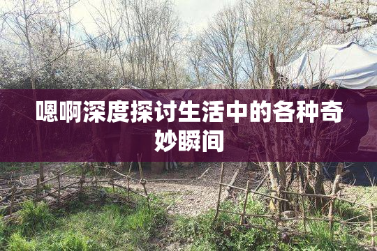 嗯啊深度探讨生活中的各种奇妙瞬间
