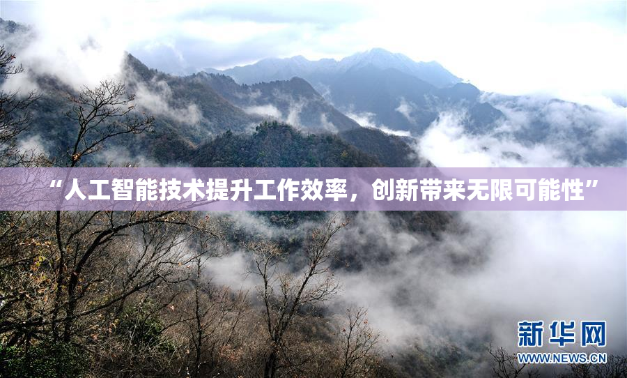 “人工智能技术提升工作效率，创新带来无限可能性”
