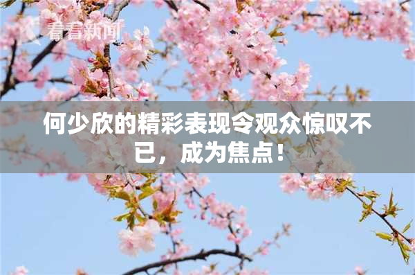 何少欣的精彩表现令观众惊叹不已，成为焦点！