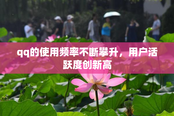 qq的使用频率不断攀升，用户活跃度创新高