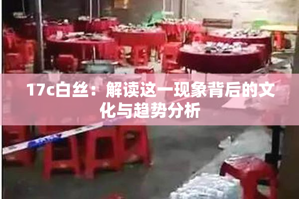 17c白丝：解读这一现象背后的文化与趋势分析