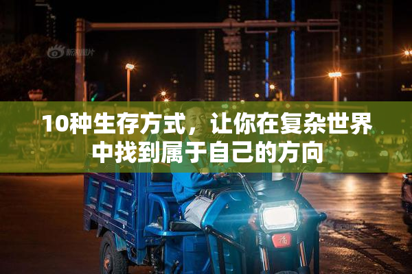 10种生存方式，让你在复杂世界中找到属于自己的方向
