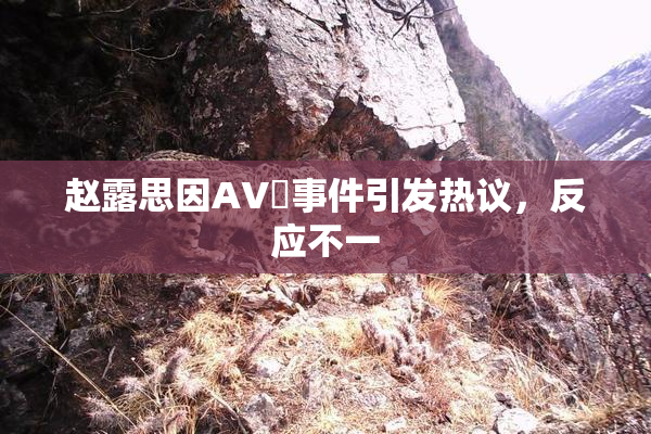 赵露思因AV婬事件引发热议，反应不一
