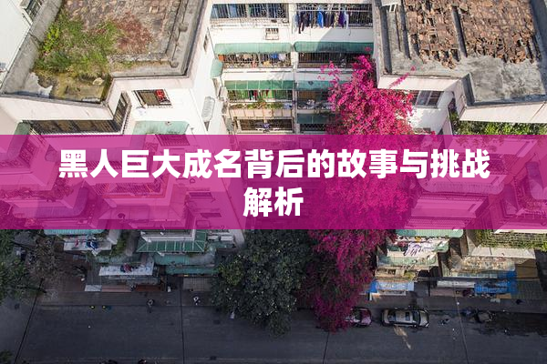 黑人巨大成名背后的故事与挑战解析