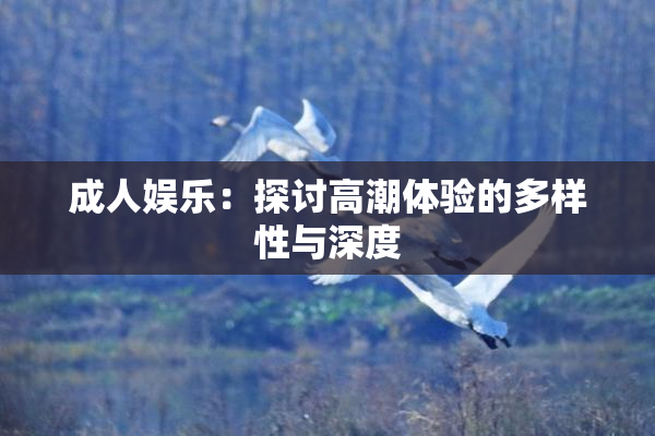 成人娱乐：探讨高潮体验的多样性与深度
