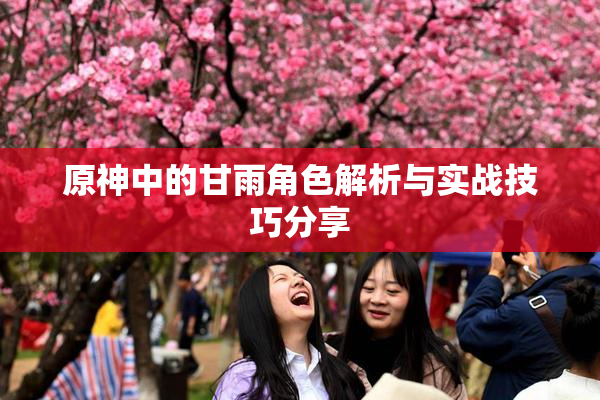 原神中的甘雨角色解析与实战技巧分享