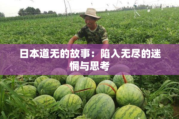 日本道无的故事：陷入无尽的迷惘与思考