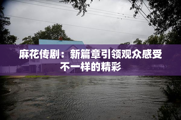 麻花传剧：新篇章引领观众感受不一样的精彩