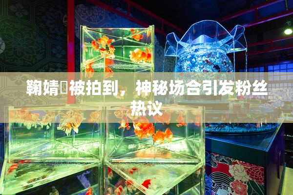 鞠婧祎被拍到，神秘场合引发粉丝热议