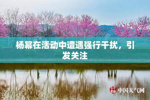 杨幂在活动中遭遇强行干扰，引发关注