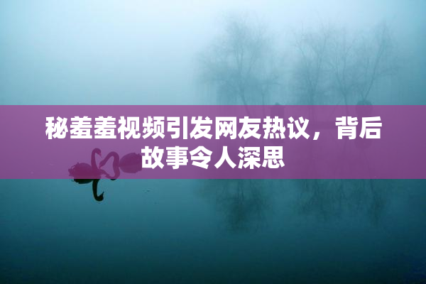 秘羞羞视频引发网友热议，背后故事令人深思