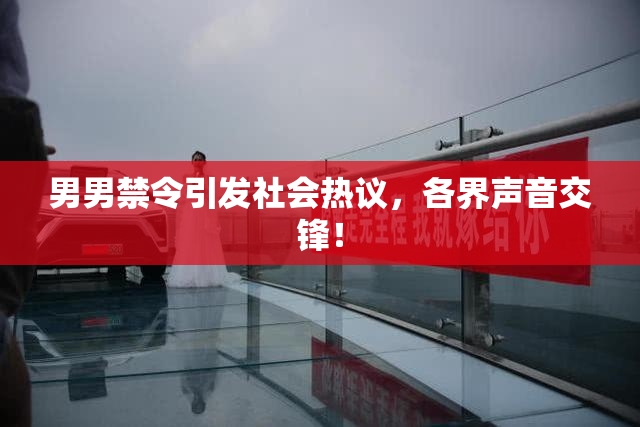 男男禁令引发社会热议，各界声音交锋！