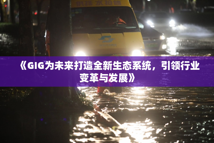 《GIG为未来打造全新生态系统，引领行业变革与发展》