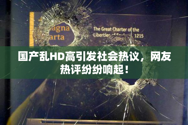 国产乱HD高引发社会热议，网友热评纷纷响起！