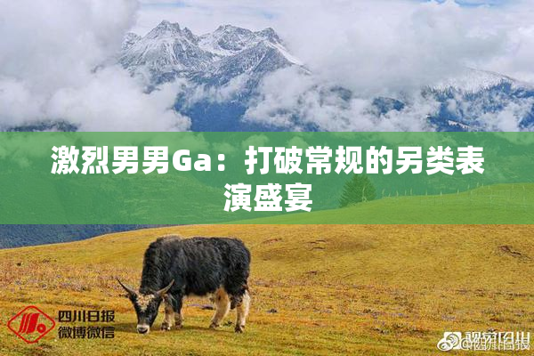 激烈男男Ga：打破常规的另类表演盛宴