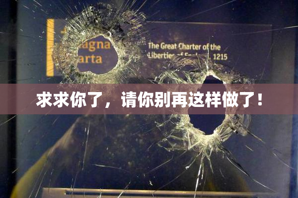 求求你了，请你别再这样做了！