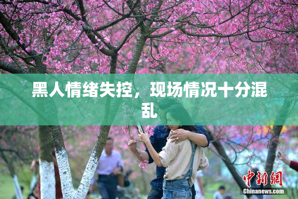 黑人情绪失控，现场情况十分混乱