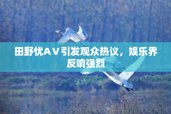 田野忧AⅤ引发观众热议，娱乐界反响强烈