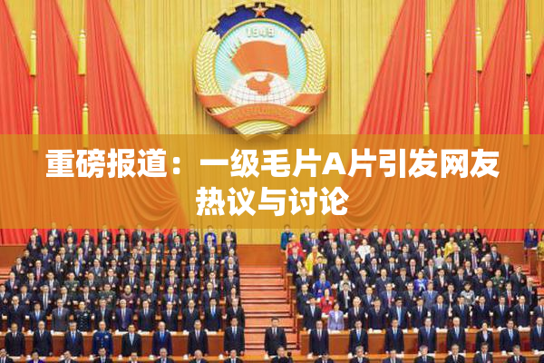 重磅报道：一级毛片A片引发网友热议与讨论