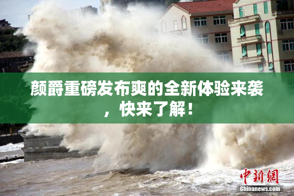 颜爵重磅发布爽的全新体验来袭，快来了解！