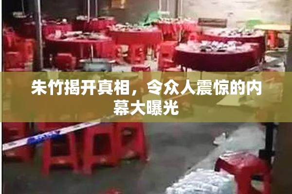 朱竹揭开真相，令众人震惊的内幕大曝光
