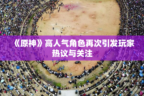 《原神》高人气角色再次引发玩家热议与关注