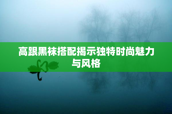高跟黑袜搭配揭示独特时尚魅力与风格