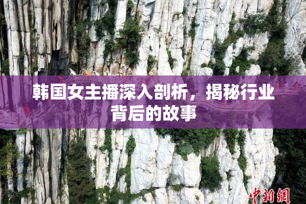 韩国女主播深入剖析，揭秘行业背后的故事