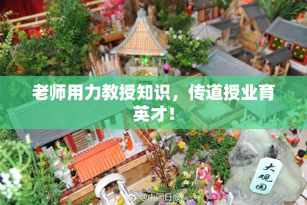 老师用力教授知识，传道授业育英才！