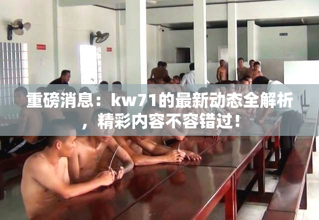 重磅消息：kw71的最新动态全解析，精彩内容不容错过！
