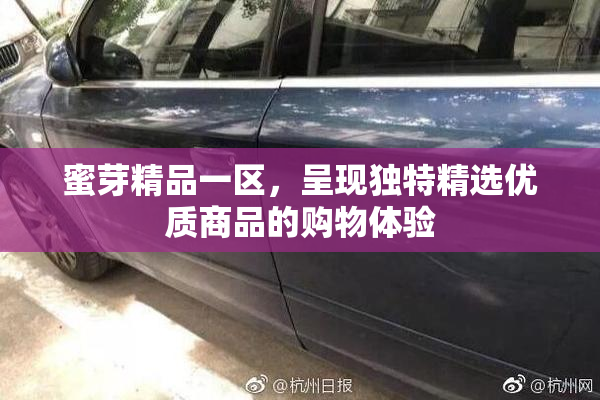 蜜芽精品一区，呈现独特精选优质商品的购物体验