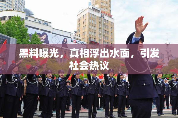 黑料曝光，真相浮出水面，引发社会热议
