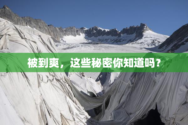 被到爽，这些秘密你知道吗？