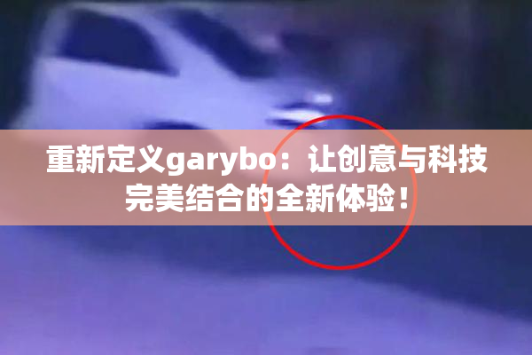 重新定义garybo：让创意与科技完美结合的全新体验！