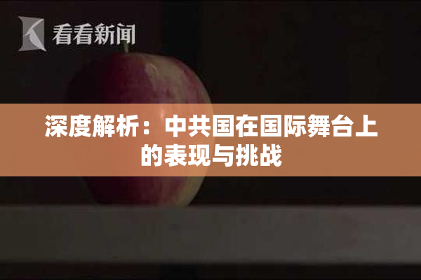 深度解析：中共国在国际舞台上的表现与挑战
