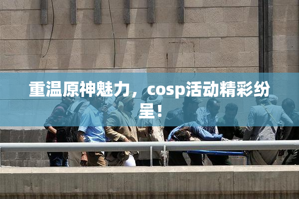 重温原神魅力，cosp活动精彩纷呈！