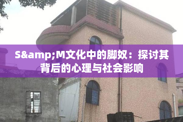S&M文化中的脚奴：探讨其背后的心理与社会影响